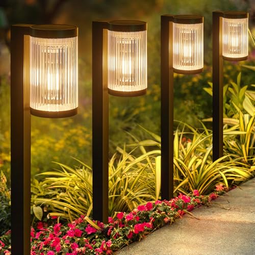 ELECLINK Solar Pathway Lights Outdoor IP65 Waterproof LED Garden Path Lights 6-Pack Deal