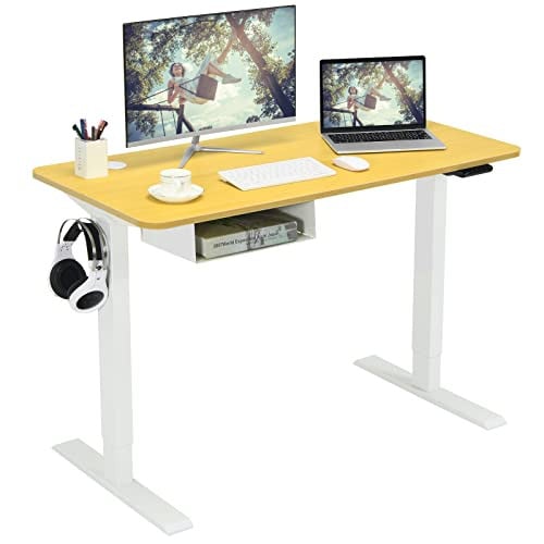 Electric Height Adjustable Standing Desk w/USB Port 48-Inch Deal