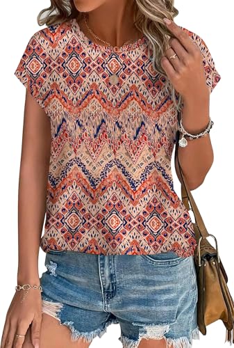 Cap Sleeve Tops with Curved Hem Deal