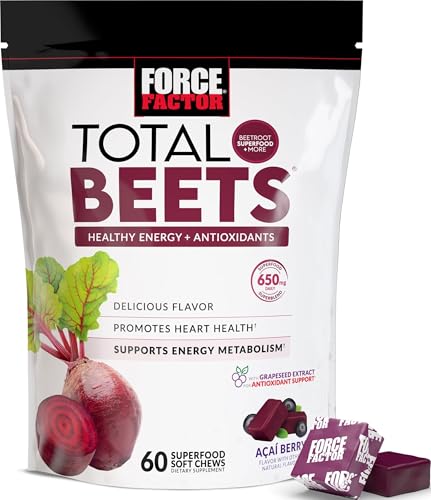 Force Factor Total Beets Soft Chews Heart Health Supplement 60-Count Deal