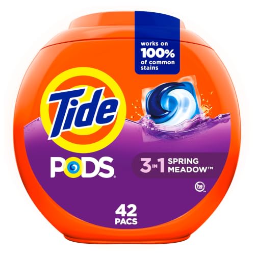 Tide PODS Laundry Detergent Pacs Spring Meadow 42-Count Deal