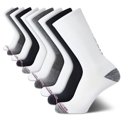 Tommy Hilfiger Mens Crew Socks 10-Pack Deal
