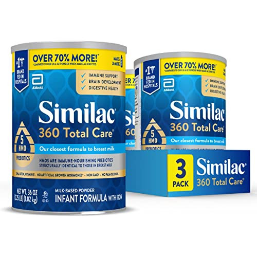 Similac 360 Total Care Infant Formula: 3 Pack of 36 Oz. Cans