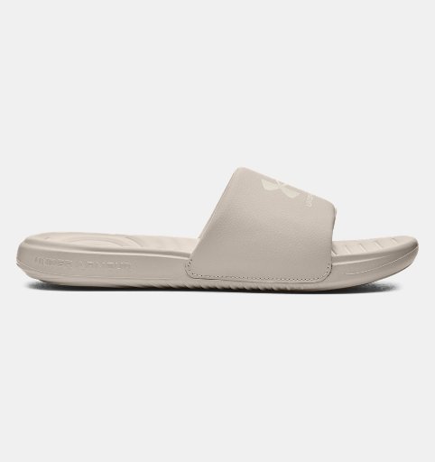 Under Armour Men's UA Ansa Fixed Slides (Fog/Ivory)