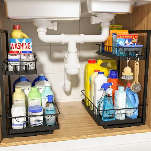 WOWBOX Under Sink Organizers -  2-Pack