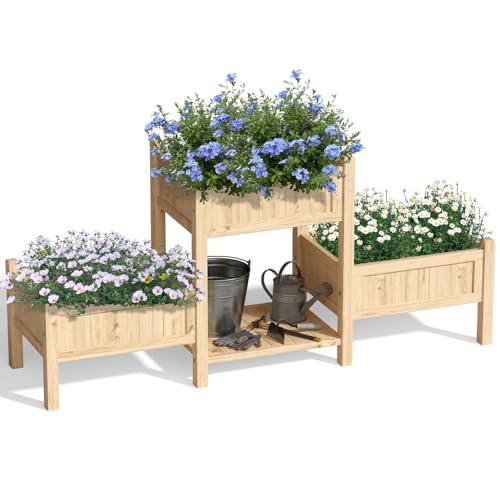 Mashomdec Extra Large Wooden Raised Garden Bed