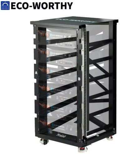 ECO-WORTHY RACK6 V2 6-Layer Server Rack 600A Busbar