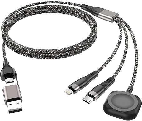 Portable Multi Fast Charging Cable 3-in-2 for Apple Watch/iPhone