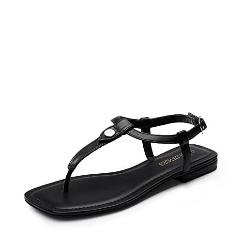 DREAM PAIRS Women's T-Strap Thong Flat Sandals Deal