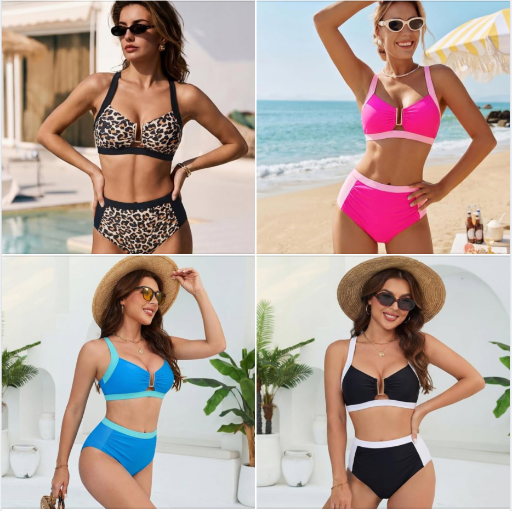 2 Piece Bikini Set Tummy Control Swimsuit - Many Options  Deal
