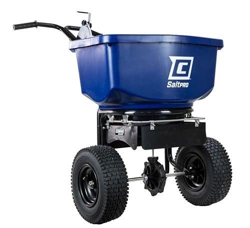 Chapin SaltPro 100 lb Contractor Salt Spreader with 12" Pneumatic Tires