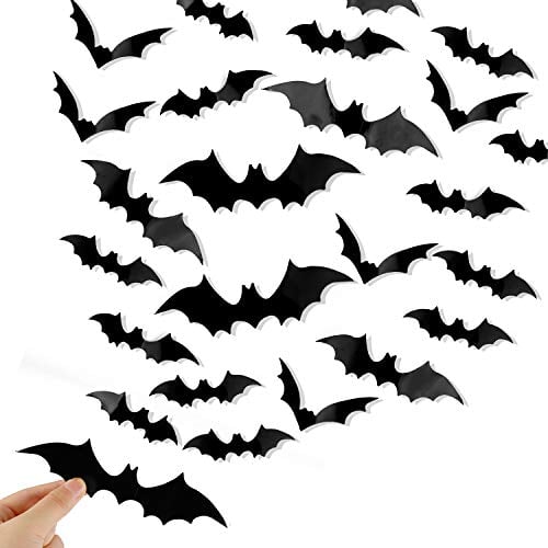 DIYASY 120-Pc 3D Bat Wall Decor