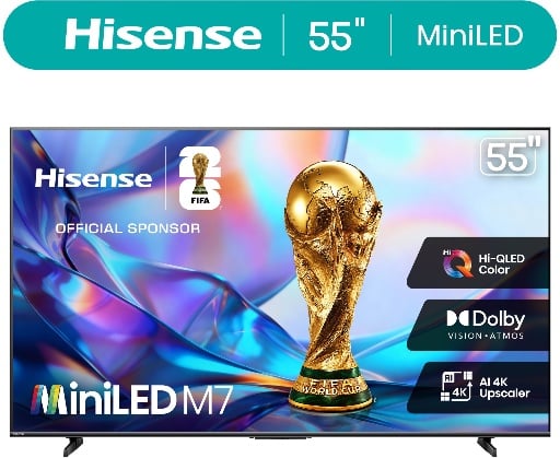 Hisense 55" 4K UHD Mini-LED QLED Smart Google TV Deal