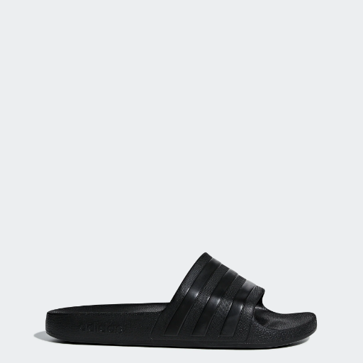 adidas Men's Adilette Aqua Slides (Core Black)