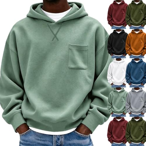 Oversized Lightweight Fleece Pullover Hoodie