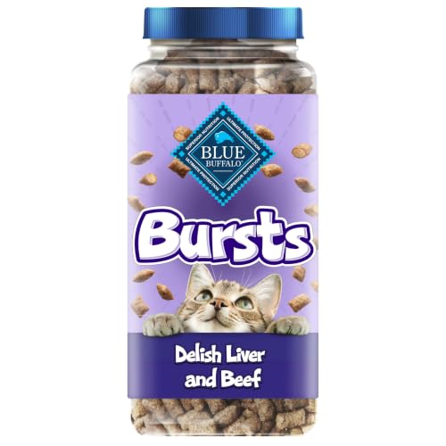 Blue Buffalo Bursts Crunchy Cat Treats 12-Oz (Chicken Liver & Beef) Deal