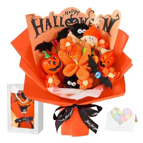 Halloween Crochet Flowers Bouquet