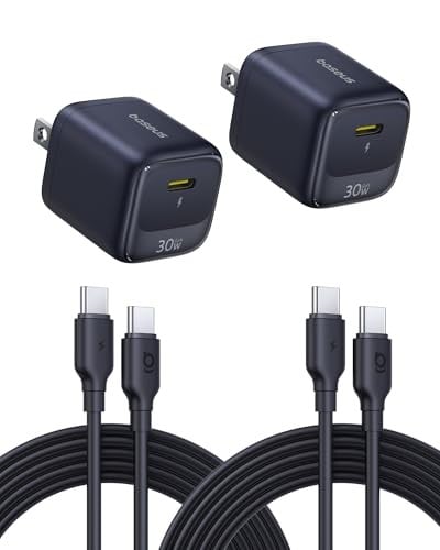 Baseus 2-Pack 30W USB C Charger Block with USB-C Cable Deal