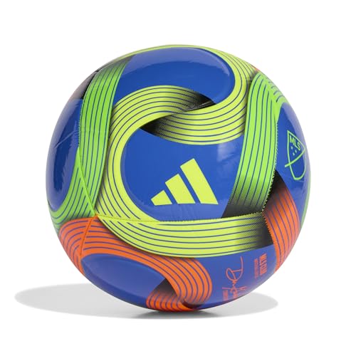 Adidas Size 4 MLS Soccer Ball (Blue/Green/Orange/Yellow/2026 Club) Deal