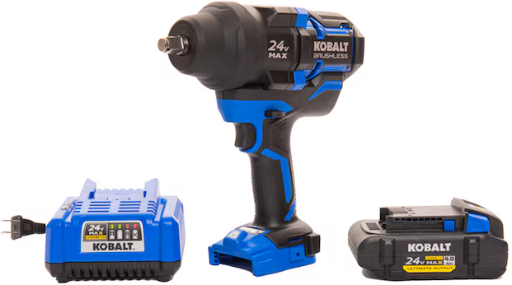 Kobalt XTR 24-volt Variable Speed Brushless 1/2-in Drive Cordless Impact Wrench (2 x 4.0 ah Batteries Included) Deal