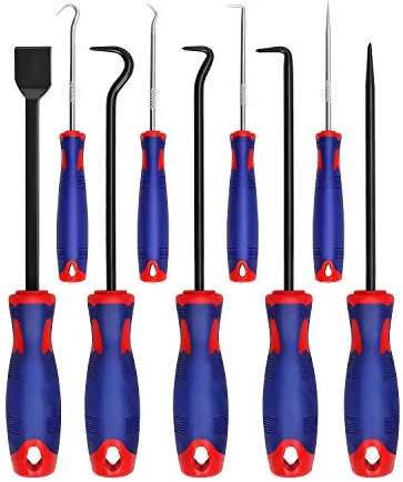 WORKPRO 9Pcs Precision Pick & Hook Set with Scraper