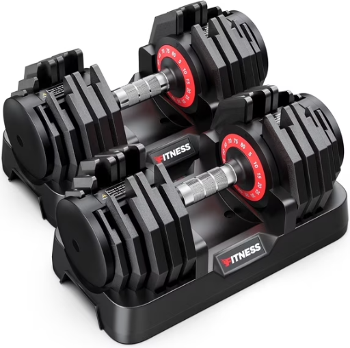 GIKPAL 160LB (80lbs X 2) Adjustable Dumbbells Set Deal