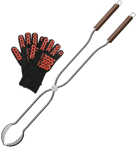 EAST OAK Fire Pit Tool Set & Fireproof Gloves