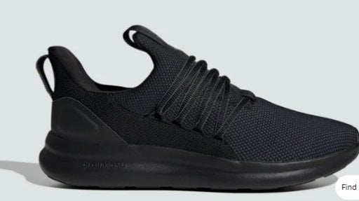 Adidas Men's Lite Racer Adapt 7.0 Wide Shoe (Core Black/Grey Six/Core Black) Deal