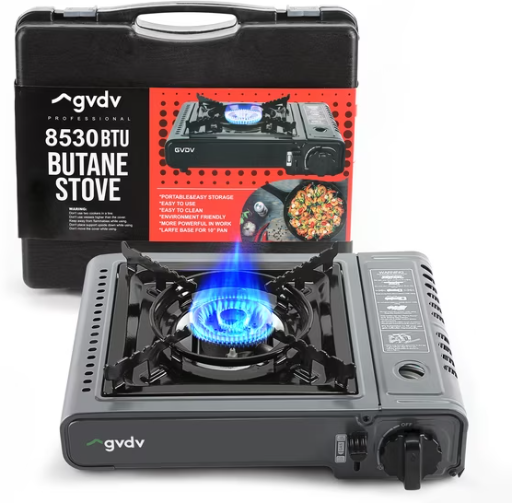 GVDV 1 Burner 8,530 BTU Butane Gas Camping Stove Deal