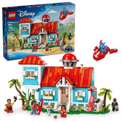 LEGO Disney Lilo and Stitch Beach House Building Toy 834 pcs Deal