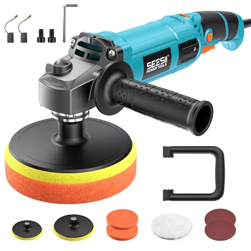 SEESII 1600W 6"/7" Corded Variable Speed Rotary Car Buffer Polisher Deal