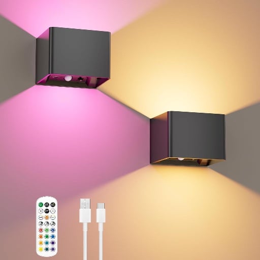 RGB Motion Sensor Wall Lights (2-Pack) Deal