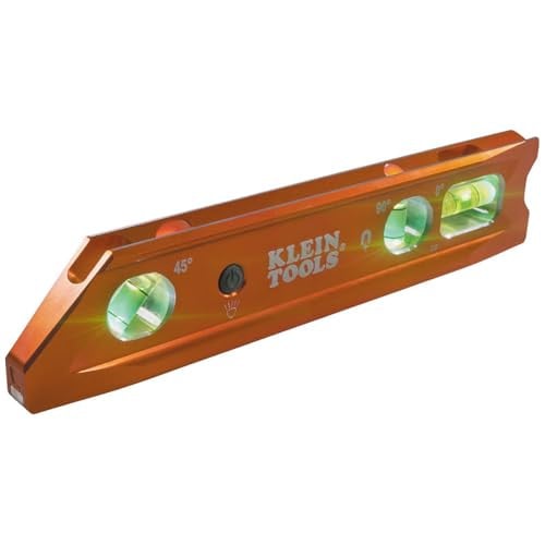Klein Tools 935RBLT 9-Inch Lighted Torpedo Level with Magnet Deal
