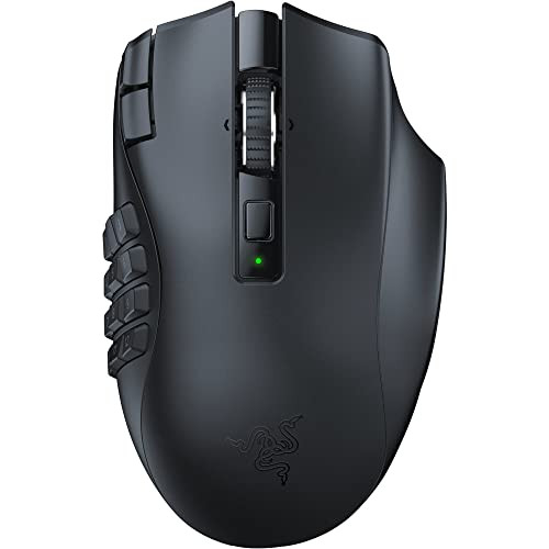 Razer Naga V2 HyperSpeed Wireless MMO Gaming Mouse w/ 19 Programmable Buttons