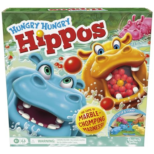 Hungry Hungry Hippos Game for Preschoolers