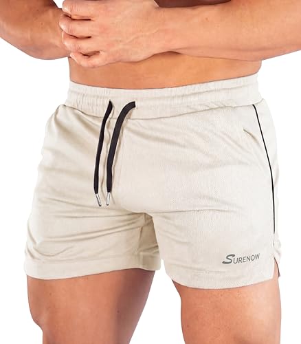 Surenow Men's Running Shorts with Pockets Deal