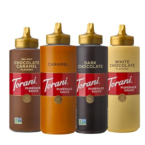 Torani Puremade Dessert & Drink Sauce Variety Pack (Set of 4)