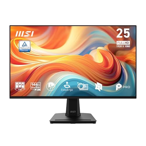 MSI PRO MP251 E14L 24.5-inch IPS 1920 x 1080 (FHD) 144Hz Computer Office Monitor Deal