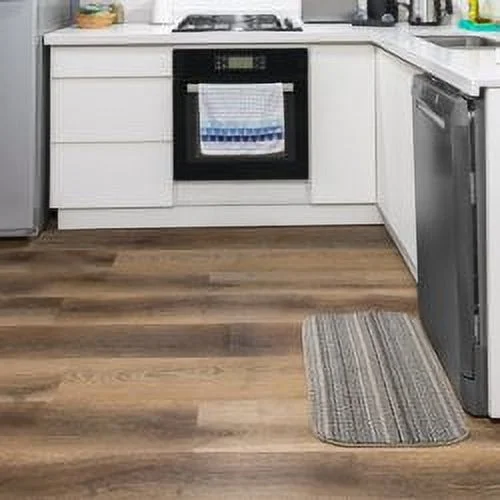 Mainstays Carnival Stripe Polypropylene Assorted Earth Tones Indoor Area Rug, 18" x 30"