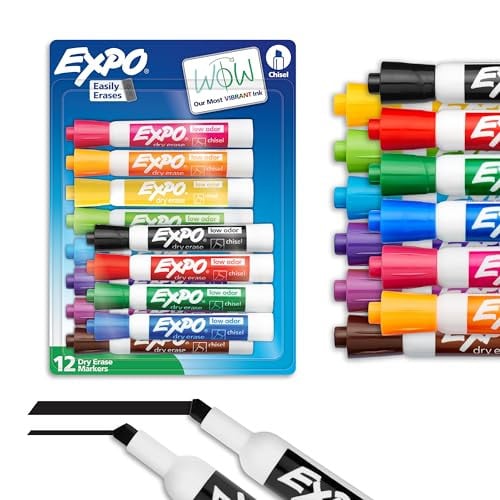 EXPO Dry Erase Markers Chisel Tip (12 Count) Deal