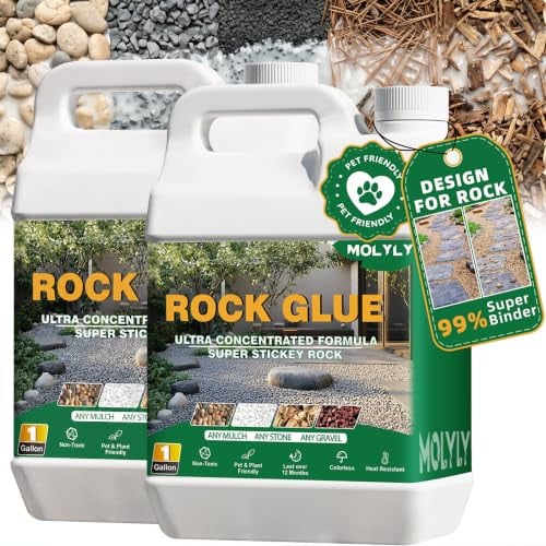 MOLYLY Rock Glue Mulch Glue & Gravel Binder 2-Gallon Deal