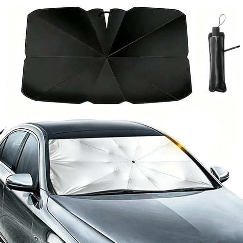 2026 Car Windshield Sun Shade Umbrella Foldable Front Window Sunshade Deal