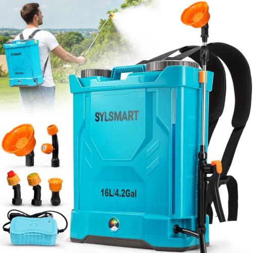 Sylsmart 4.2 Gallon Battery Powered Backpack Sprayer