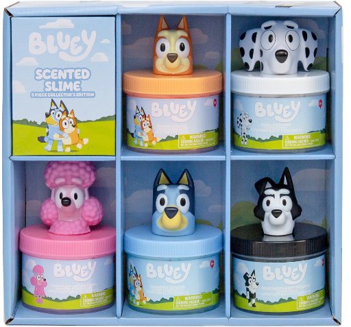Bluey Scented Slime Jars 5-Piece Collector's Edition