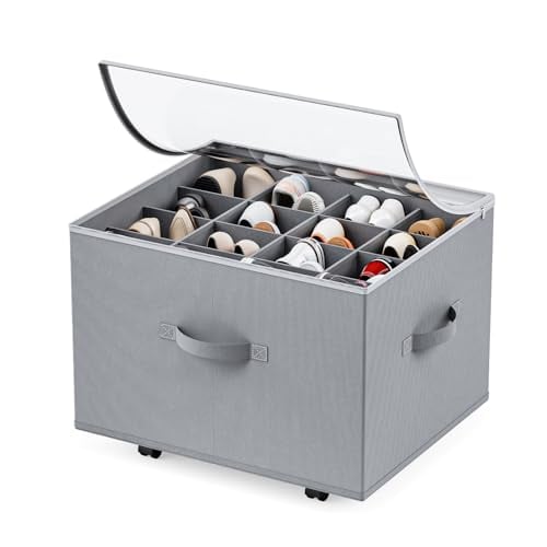 Shoe Storage Organizer with Wheels, Fits up to 16 Pairs Deal