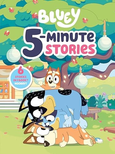 Bluey 5-Minute Stories: 6 Stories in 1 Book? Hooray! Hardcover Deal