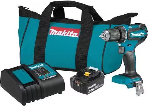 Makita 18V LXT Lithium-Ion Brushless Cordless 1/2 in. Driver-Drill Kit (4.0 Ah)