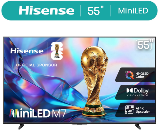 Hisense 55" 4K UHD Mini-LED QLED Smart Google TV Deal