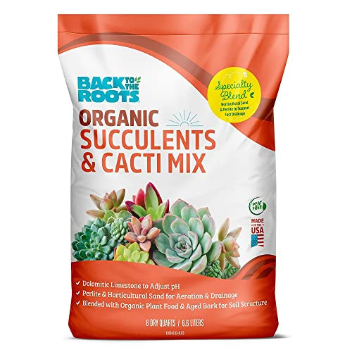 6-Qt Back to the Roots 100% Organic Succulent & Cacti Mix