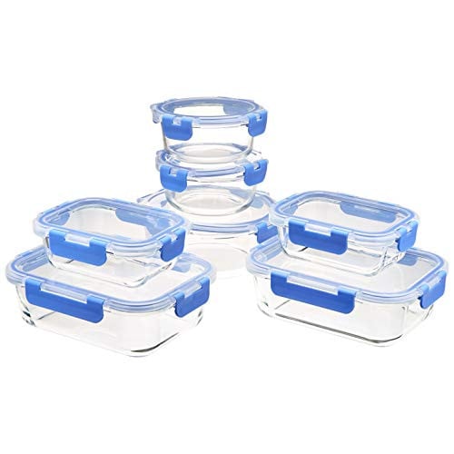 Amazon Basics 14-Pc Glass Food Storage Containers Deal
